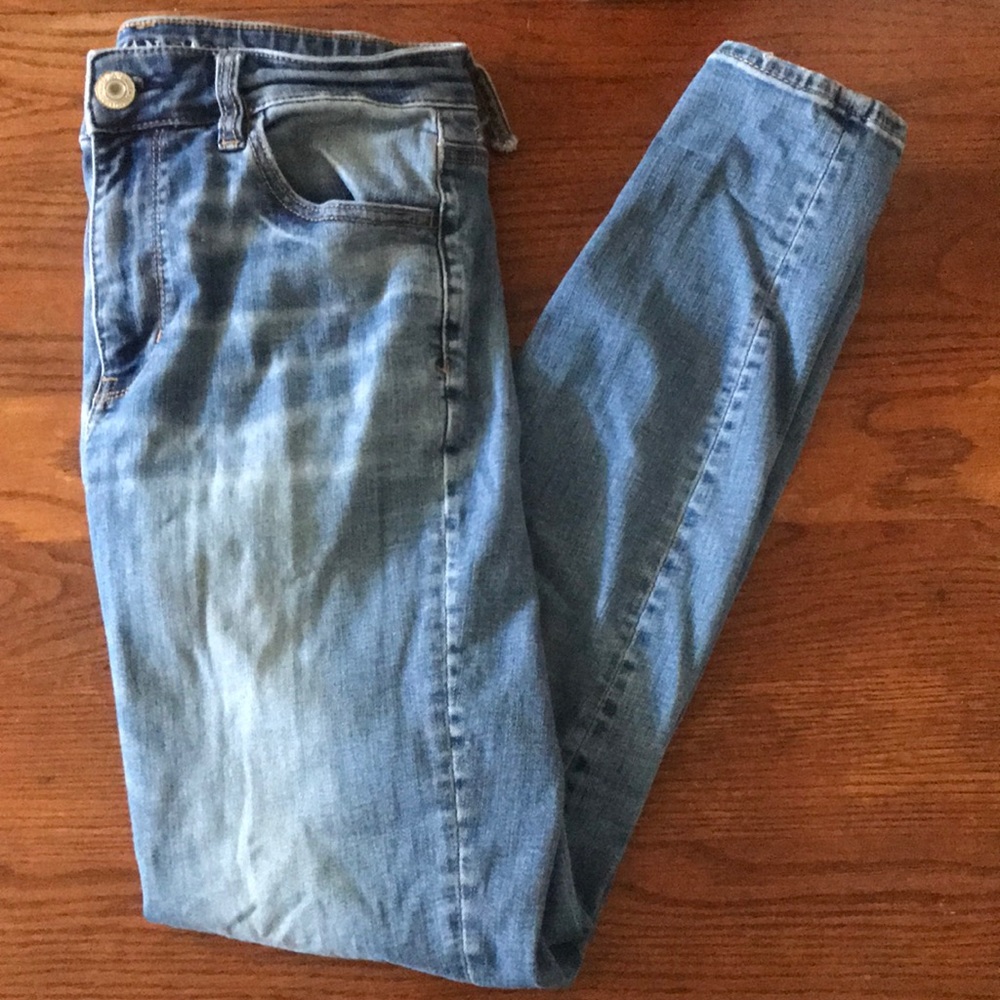 Blue Super Stretch Skinny Jeans